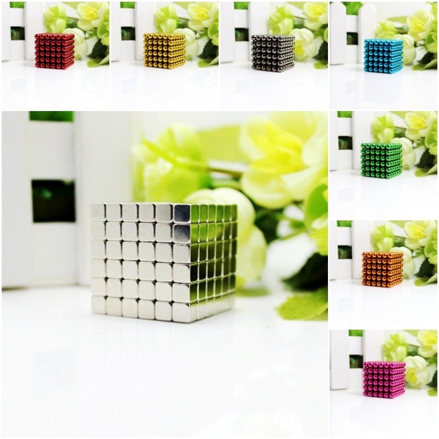216 Pieces 5mm Magnetic Cube Building Blocks Magnet for Kids Educational Toy