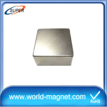 Excellent Permanent N45 Sintered Nickel Block Neodymium Magnet