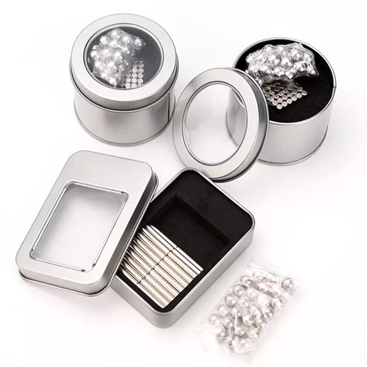 3D Big box Building Toys Magnetic sticks and stainless steel balls
