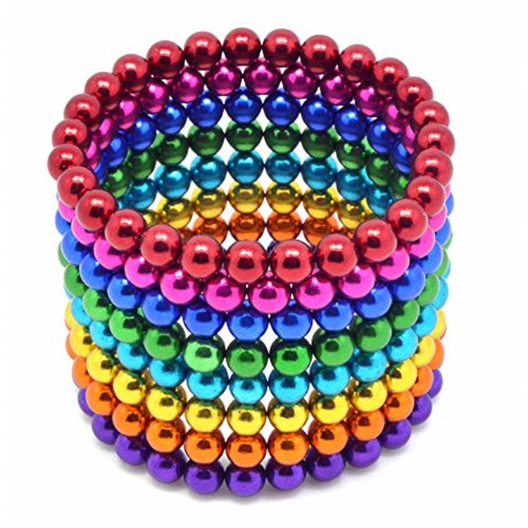 Cheap price eight color 5MM 512 Pcs neodymium magnetic balls cube balls 