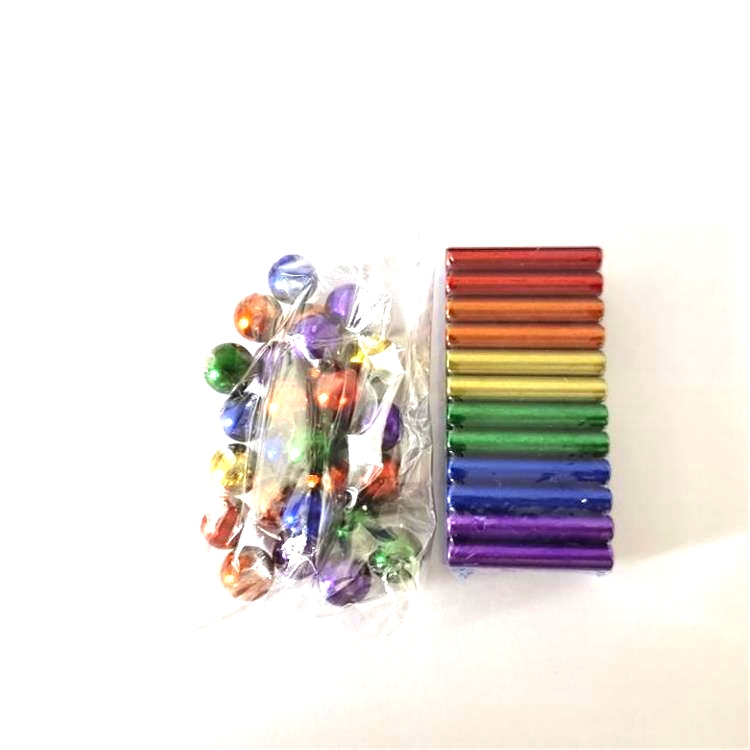 Colorful magnetic sticks and balls 