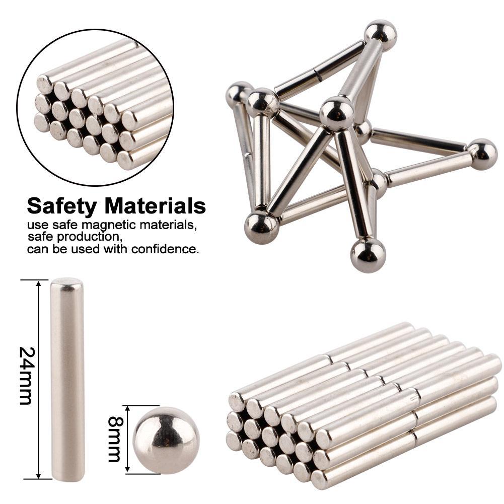 Pressure Relief For Kids Magnetic sticks and stainless balls