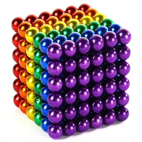 Six color 5MM 216Pcs sphere magnetic balls fidget toy balls for kids and adults